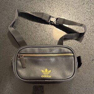 Adidas Black Belt Bag with Gold Logo / Fanny Pack